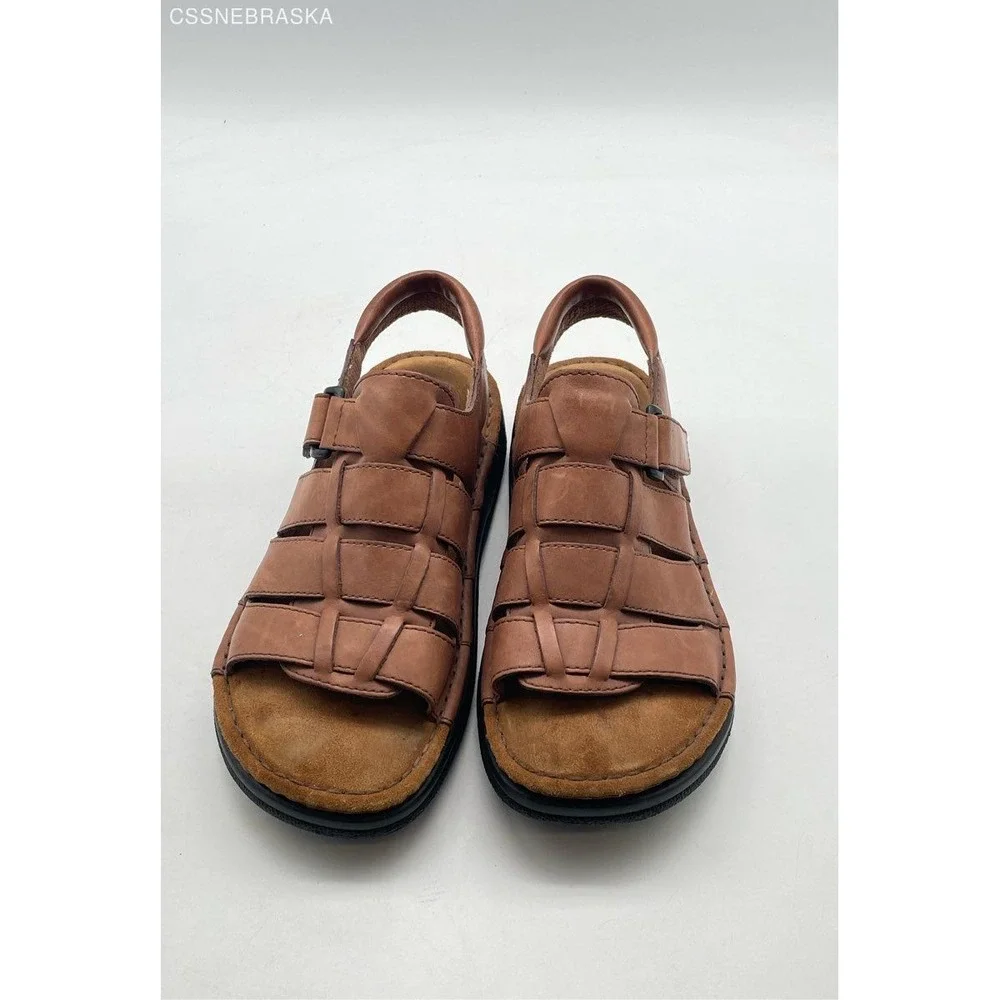 Canyon River Brawn Mens Vintage Leather‎ Sandals - Size 10D